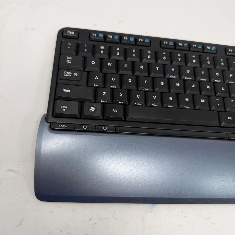 Logitech S520 Wireless Keyboard Black Silver Integrated Palm Rest Y-RBA97